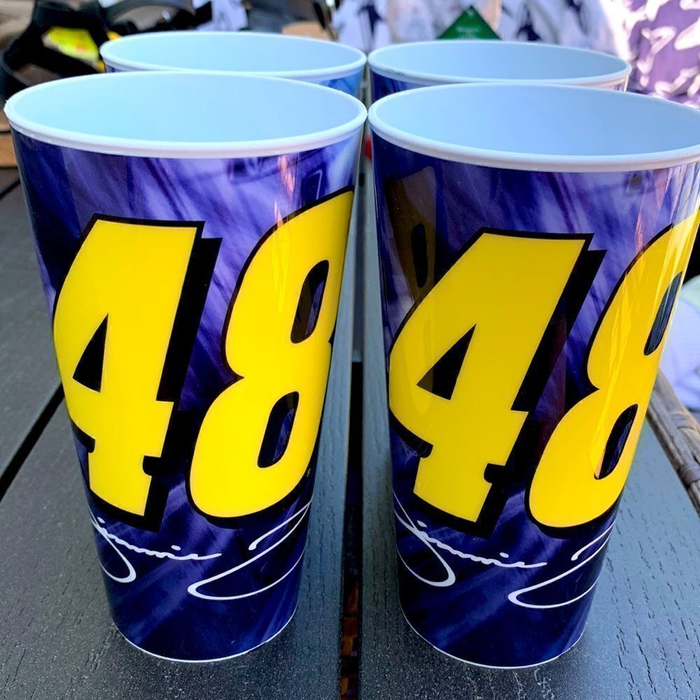 Jimmie Johnson, #48‎ plastic drink cups, like new, set of four cups.